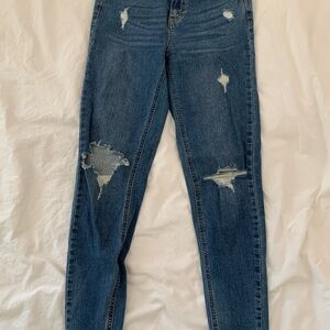 Wild Fable Skinny Blue Jeans with Distressed Knees